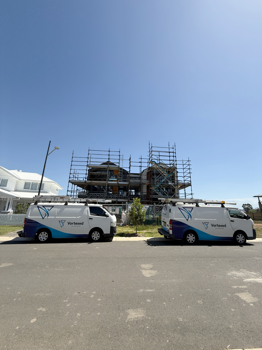Vortexed Air HVAC team working on air conditioning project Sydney